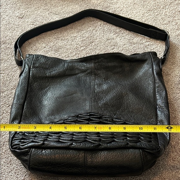 Day & Mood Black Leather Hobo Bag - Picture 7 of 9